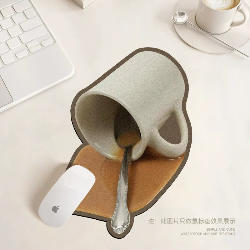 Pancake & Cookie Leather Mouse Pad
