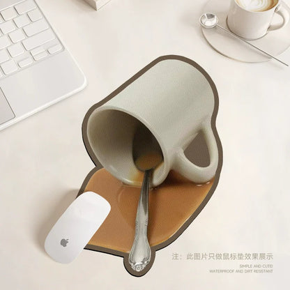 Pancake & Cookie Leather Mouse Pad
