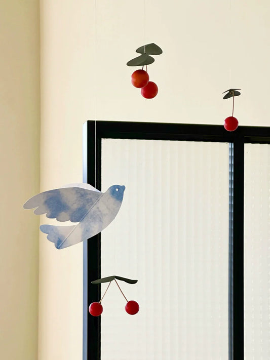 Dove of Peace, Cherry Bird, Balance Wind Chimes, Danish Flensted Mobiles, Hanging Charm, Children's Room Pendant