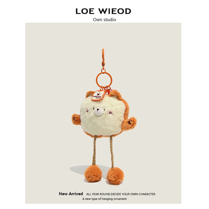Bear Sandwich Plush Keychain