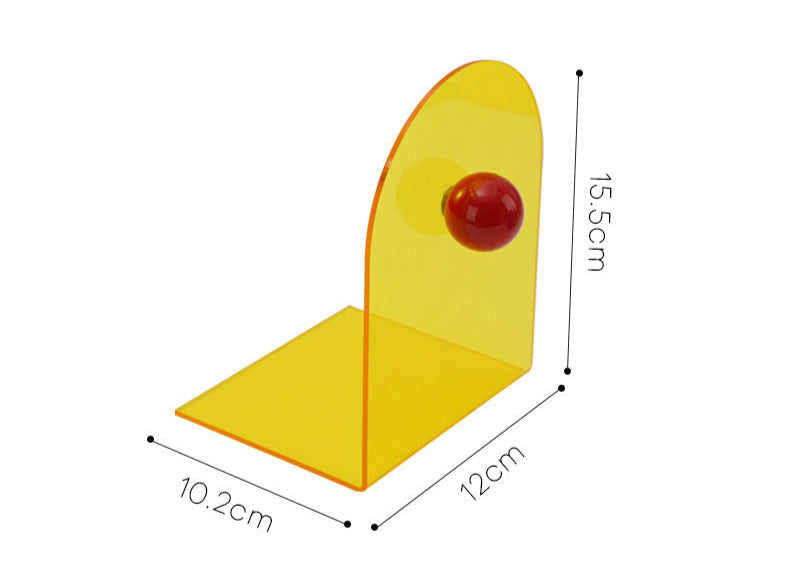 Color Dot Acrylic Bookends