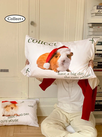Cotton Pillowcase - Cute Animal & Food Illustration Design (22 Variants)