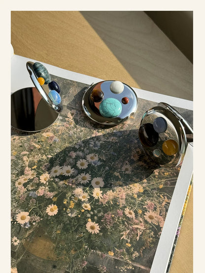 Natural Stone Compact Mirror