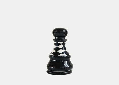 Ceramic Chess Piece Storage Jar