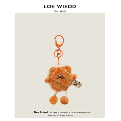 Bear Sandwich Plush Keychain