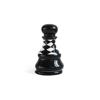 Ceramic Chess Piece Storage Jar