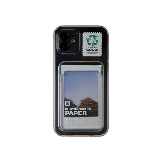 Good Vibes Transparent Card Slot iPhone Case