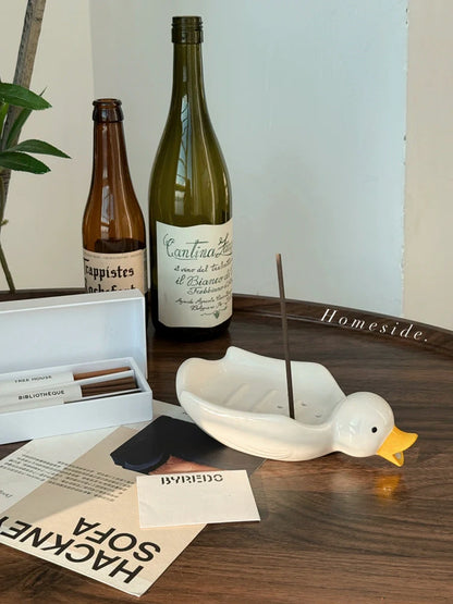 Homeside, saliva, duck soap tray, ins, korean cute duck soap tray, drain tray, soap dish, multi-purpose tray