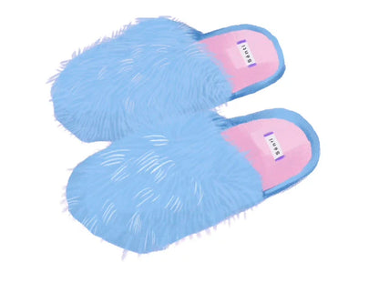 Fluffy Pastel Indoor Slippers