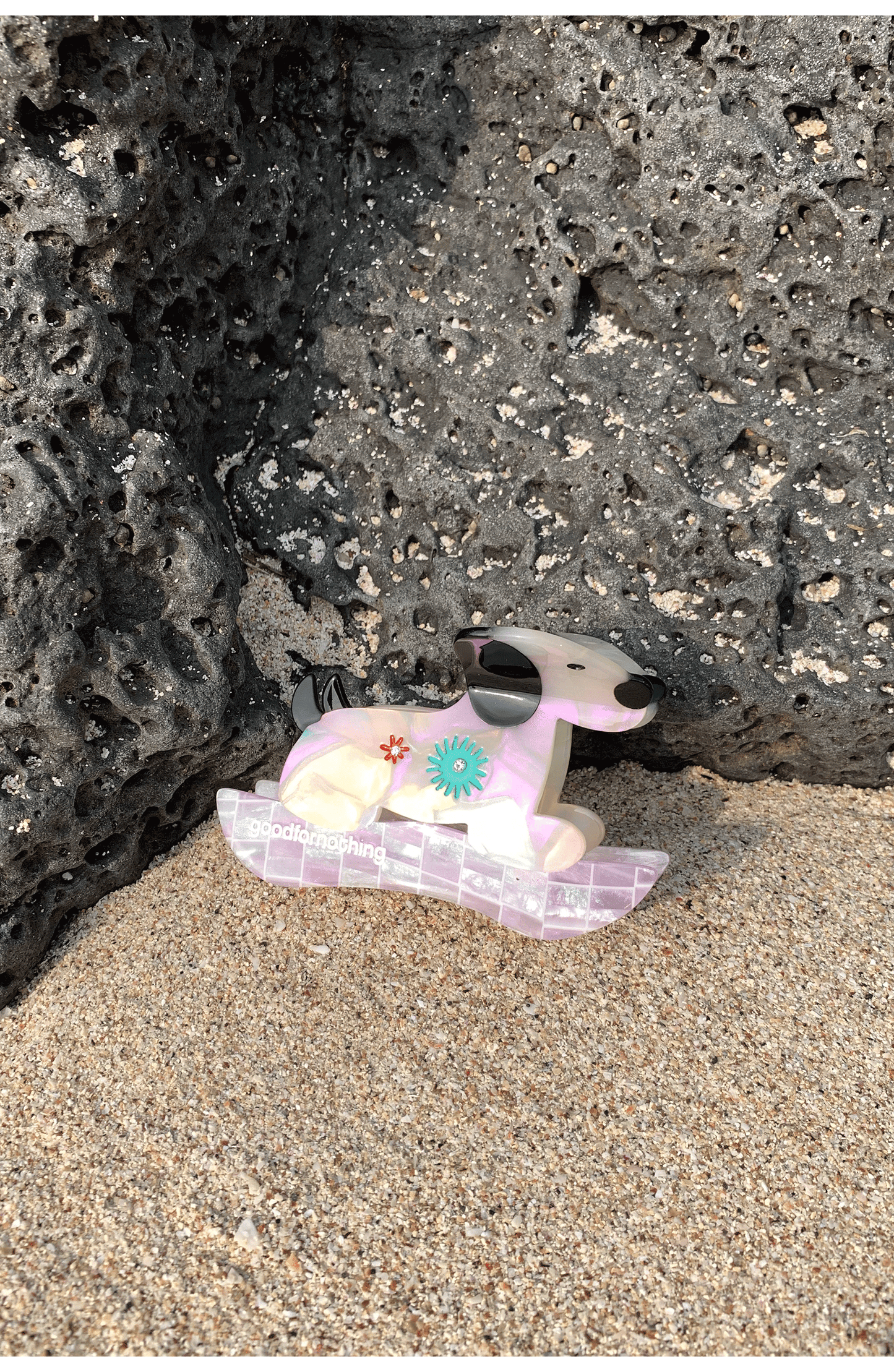 Dog-Shaped Acetate Hair Claw Clip
