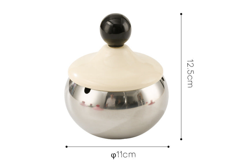Retro Ball Stainless Steel Ashtray