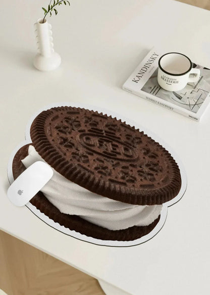Pancake & Cookie Leather Mouse Pad