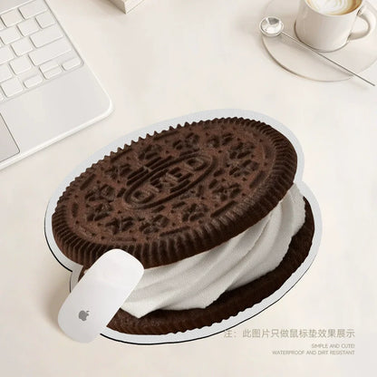 Pancake & Cookie Leather Mouse Pad