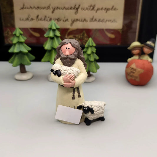 Character ornaments, American sheep ornaments, birthday gifts, thanksgiving gifts, handicrafts, new resin ornaments, tabletops