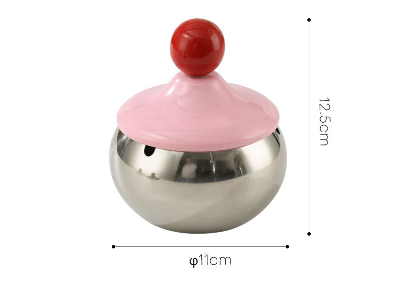 Retro Ball Stainless Steel Ashtray