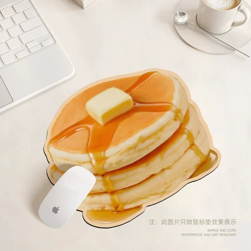 Pancake & Cookie Leather Mouse Pad