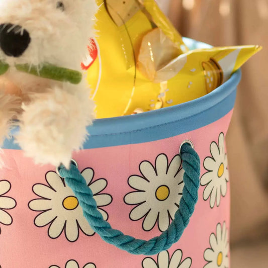 Daisy Flower Foldable Laundry Basket