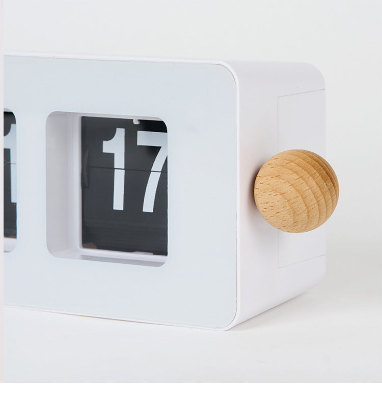 Retro Flip Clock with Ball Accents