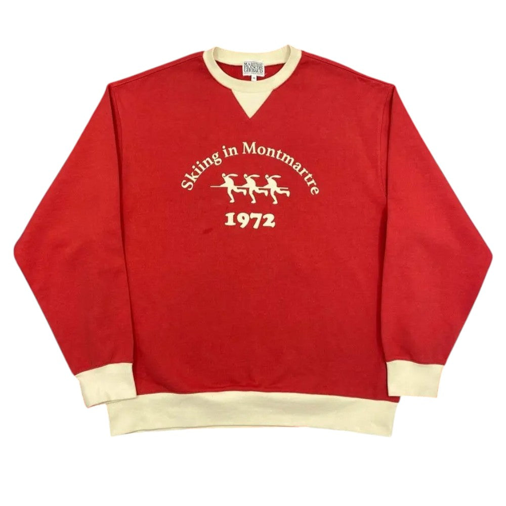 Marithe Red Crewneck Sweatshirt (Size XL)