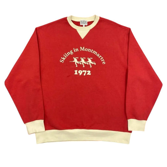 Marithe Red Crewneck Sweatshirt (Size XL)