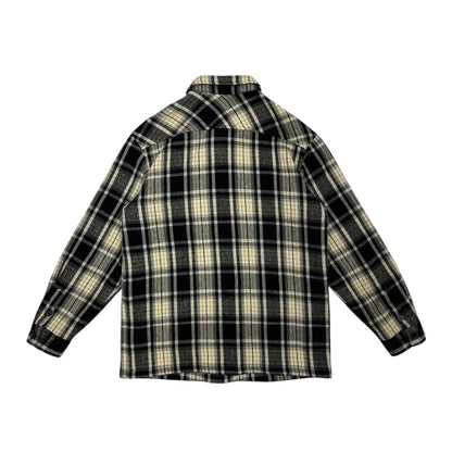 90s Marithe François Girbaud Logo Wool Flannel Jacket[L]