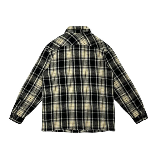 90s Marithe François Girbaud Logo Wool Flannel Jacket[L]