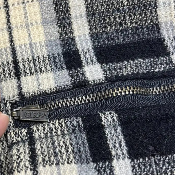 90s Marithe François Girbaud Logo Wool Flannel Jacket[L]