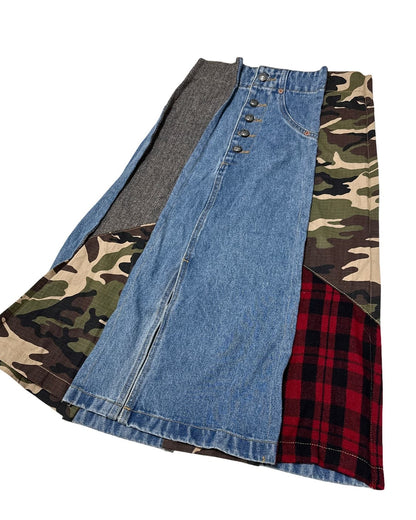 Andersson Bell Detailed Denim Long Skirt (Size 27)