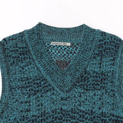Andersson Bell Mint Knit Wool Vest (L)