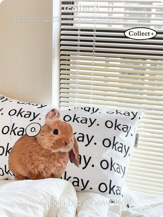 Easy text pillowcase with kiwi print