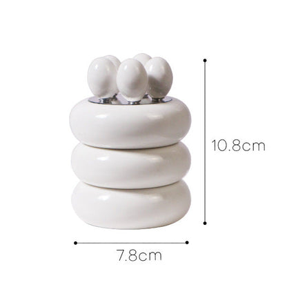 Tomato-Shaped Picks & Round Storage Holder