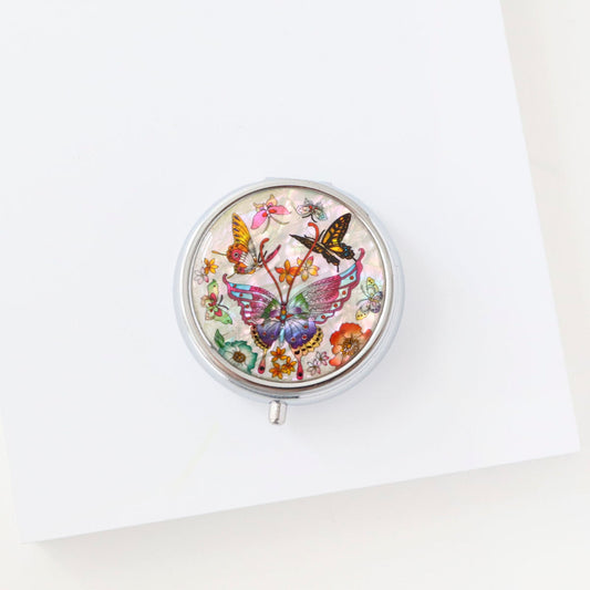 Pearl Compact Pill & Jewelry Case - Small