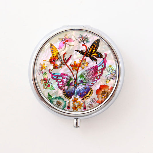 Pearl Compact Pill & Jewelry Case - Small
