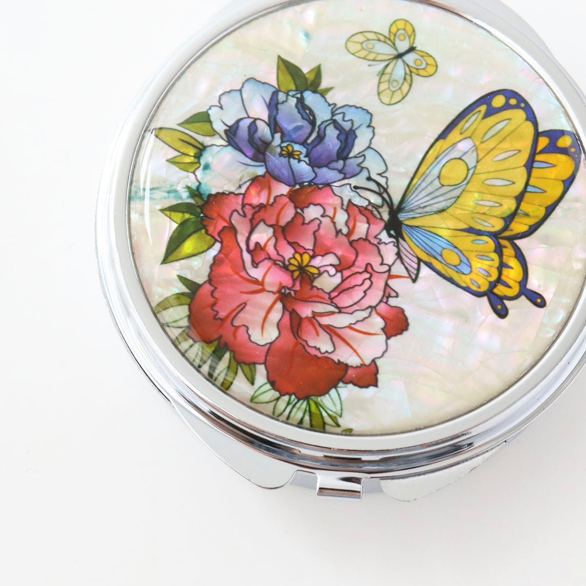 Pearl Compact Pill & Jewelry Case -Large