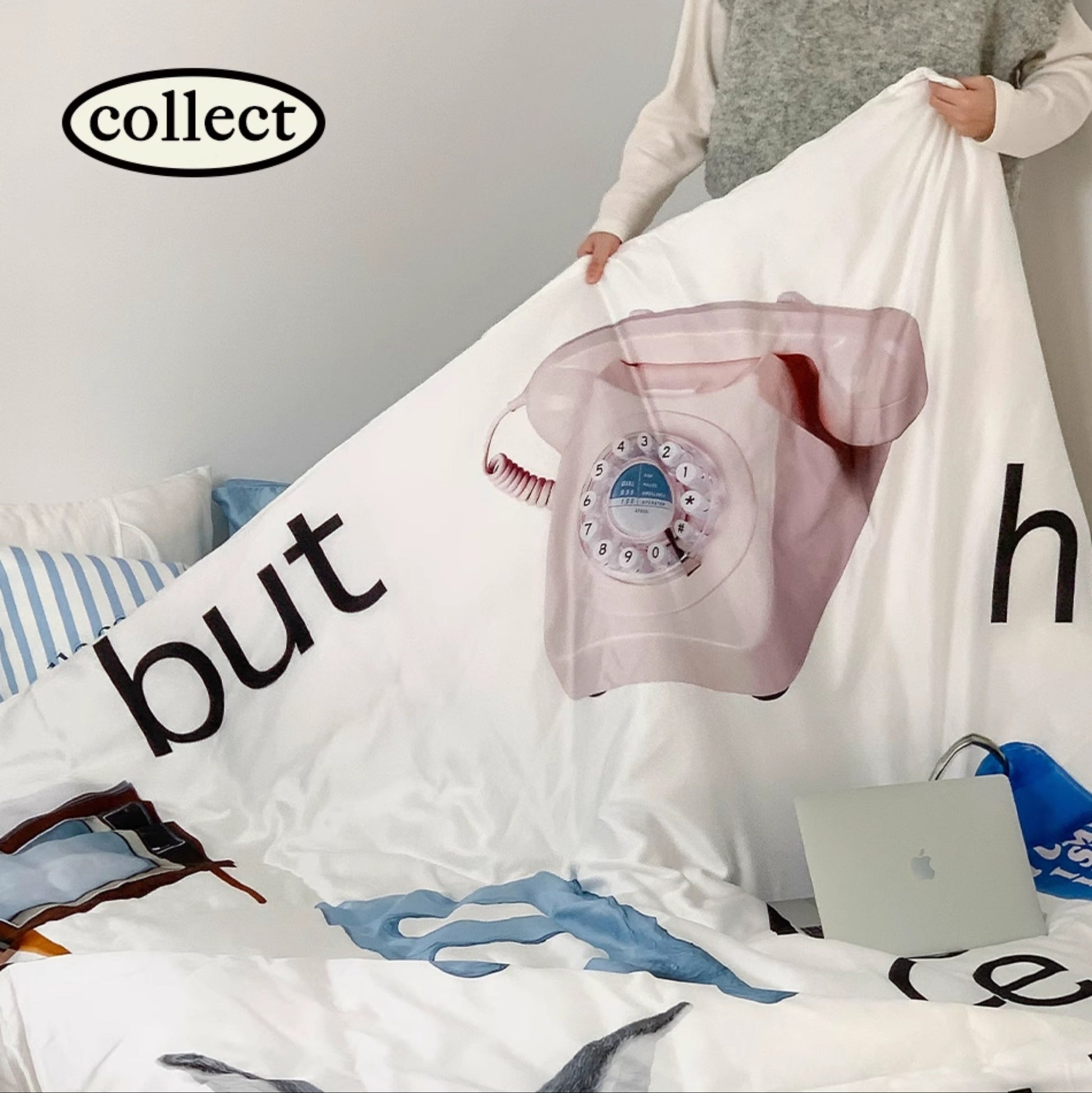 Serene forest and dusk-inspired printed cotton bedding set