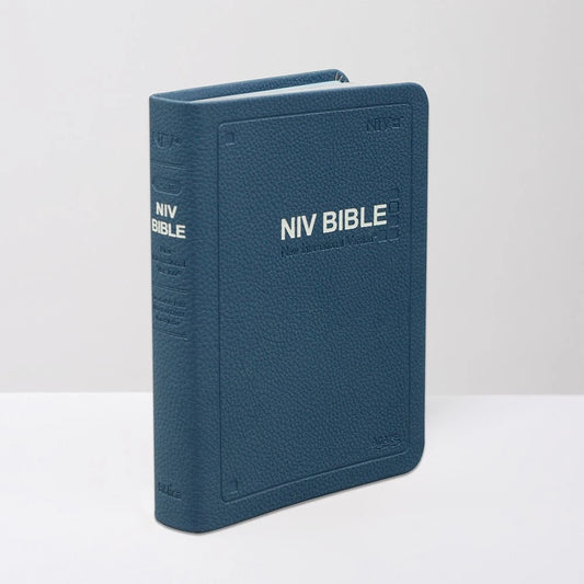 NIV Bible Extra Small Navy PU Cover | English Only | Compact & Lightweight