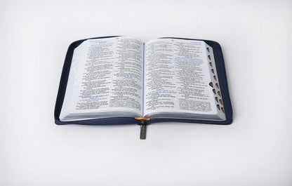 NIV Bible Extra Small Zipper Mocha Brown PU | English Text | Travel Size